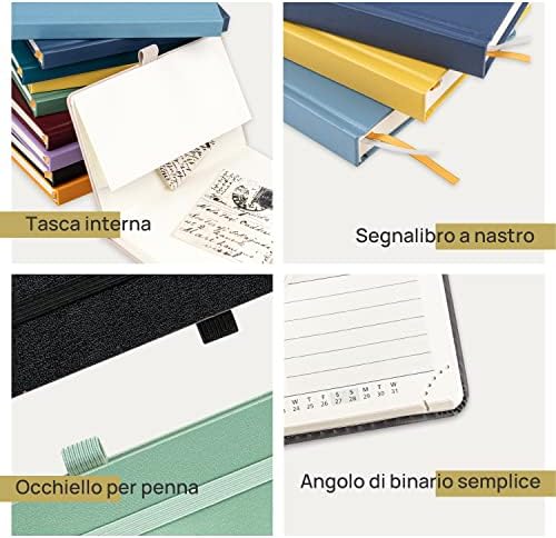 POPRUN Agenda 2024 Settimanale Tascabile 16,5 x 9 cm, Planner 2024