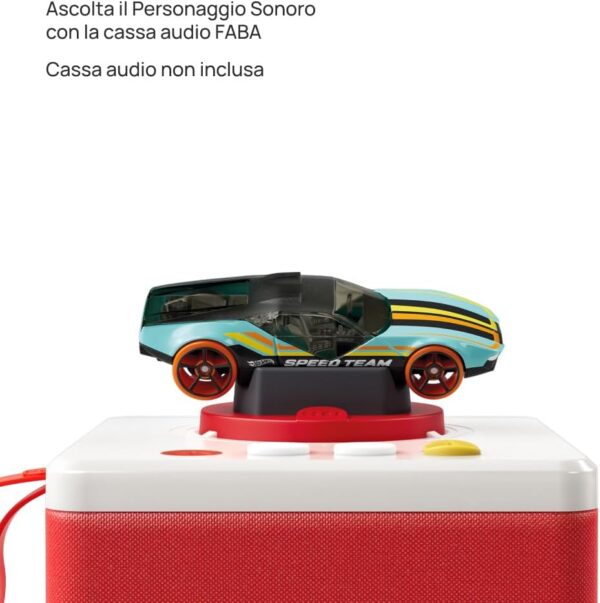 FABA Personaggio Sonoro - Hot Wheels Dinosauri all'attacco – Storie e fiabe sonore per bambini e bambine 3-5 anni, Giocattolo con contenuto educativo, Versione Italiana - immagine 4