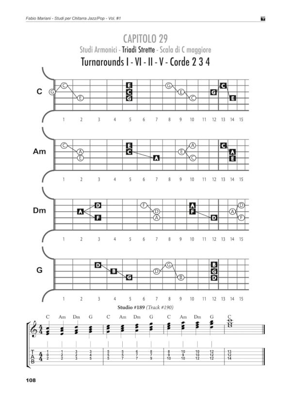 Corso professionale di chitarra jazz/pop. Con Audio in download. Studi melodici e armonici. Scale, triadi melodiche e armoniche (Vol. 1) - immagine 9