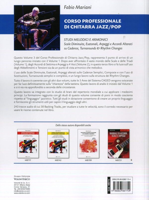 Corso professionale di chitarra jazz/pop. Studi melodici e armonici. Livello avanzato (Vol. 3). Con audio disp. sia su CD che in Audio Download. - immagine 3